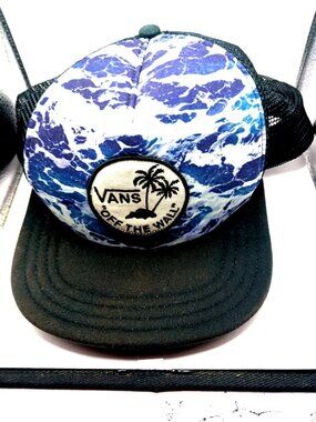 Vans Off The Wall Surfer Trucker Hat Snapback Cap Adjustable